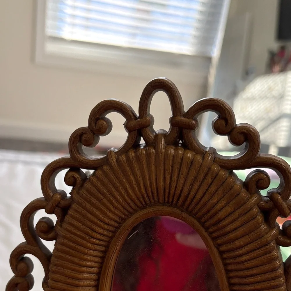American Vintage Brown Ornate Wall Mirrors